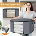 thumbnail image 5 of Foldable Clothes Storage Bins, 6-Pack Fabric Organizer with Handles, Large Capacity Storage Bags, 5 of 5