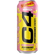 C4 Performance Energy Drink, Strawberry Starburst, 16oz, Single Can