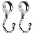 thumbnail image 1 of 2pcs Round Tube Positioning Hooks Curtain Rod Hooks Clothes Drying Rod Positioning Hooks, 1 of 4