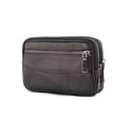 thumbnail image 4 of Bolsa del teléfono del monedero de la moneda del mini cinturón del paquete de la cintura del color puro del cuero del zurriago de los hombres de la moda JShteea  Para Estrenar, 4 of 9
