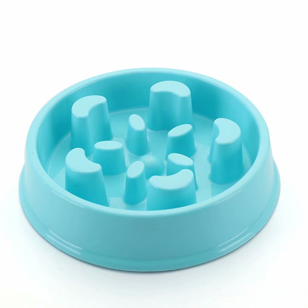Plastic pet bowl dog bowl slow feeder can stop swelling, prevent G
