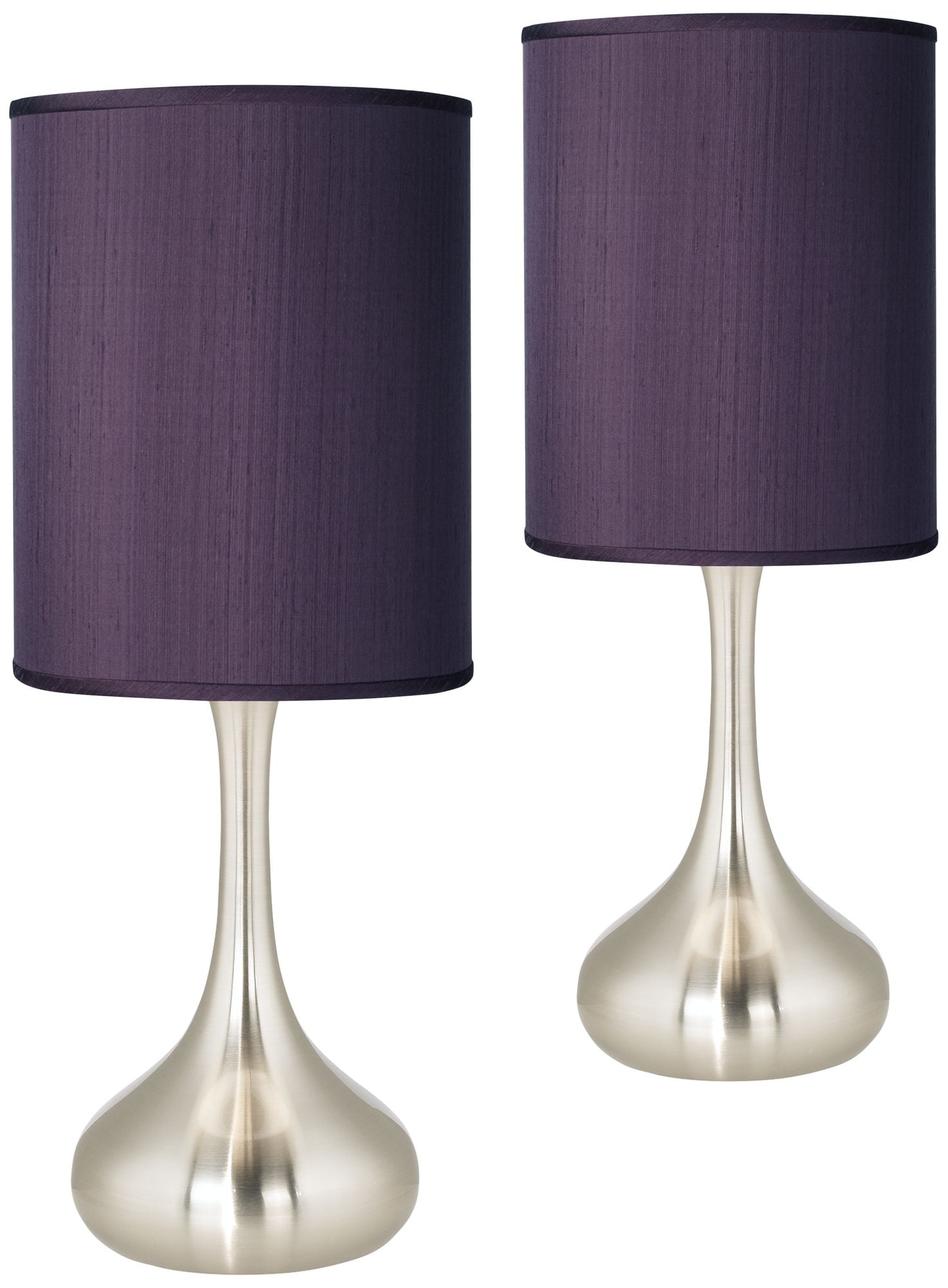Possini Euro Design Modern Accent Table, Droplet Table Lamp Shade