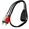 thumbnail image 4 of Midi Cable 7-pin Din Female To 2 Dual Rca Male Plug o Cable 1.5m Din 7pin To 2rca Male Cord 0.5m 1m, 4 of 4