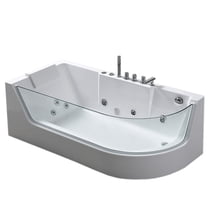 Whirlpool Bathtub 67″ X 31.5″ hot tub Panoramic Glass – Venice
