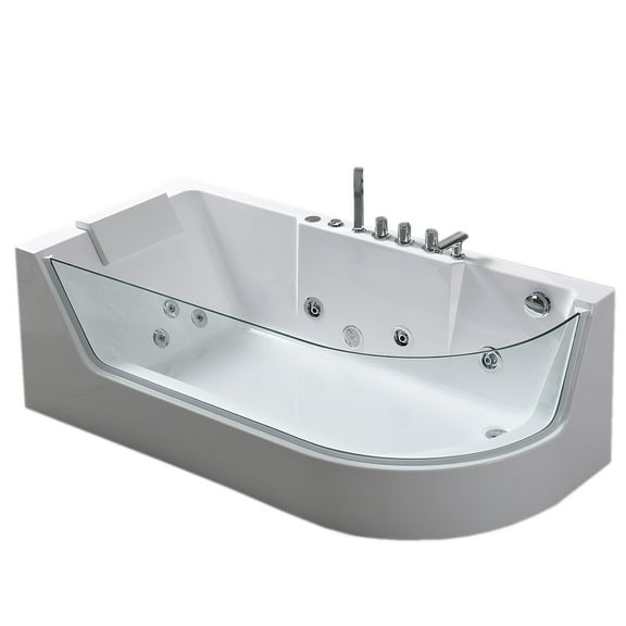 Whirlpool Bathtub 67″ X 31.5″ hot tub Panoramic Glass – Venice