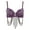 Purple, variant on Women's Sequin Beads Bra Crop Top Fringe Rhinestone Sequin Club Bra Spaghetti Straps Underwire Push Up Bustier