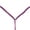 Pink / Black, variant on Hilason Horse Breast Collar Flat Braided Paracord Purple / Black