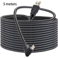thumbnail image 1 of Cable de carga VR Type-c Date Line Reemplazo del cable de carga rápida para Oculus Quest 2, negro blanco, malla trenzada, 5 metros Scienceny EL002628-03, 1 of 2