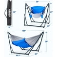 2 in 1 Hammock Chair with Foldable Steel Stand and Carry Bag, 30