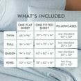 thumbnail image 5 of Better Homes & Gardens 300 Thread Count Cotton Sateen Bed Sheet Set, Suzani Blue Water, 4-Piece, Double, 5 of 5