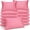 Pink, variant on 12 Pack Pink Mini Cotton Travel Pillows Bulk for Nap, Pet Use and Travel