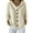 Beige, variant on Womens Lapel Button Down Hooded Coat Casual Loose Jumper Top Solid Color Knit Sweater Warm Winter Snow Shirt White Size XXXL Fall Fashion Outfits 2026 Clothes