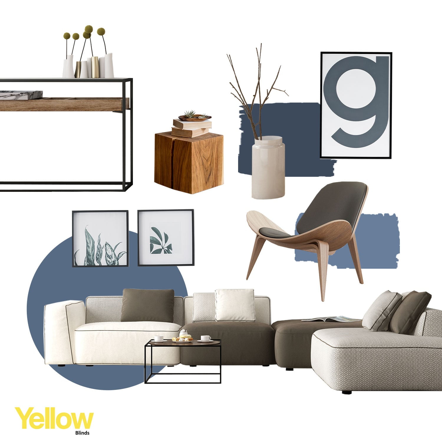 Yellow Blinds Cordless Light Filtering Honeycomb Cellular Shade Skyline Ocean - 65.75"W X 48"H