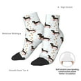 thumbnail image 4 of Uemuo Dachshund On A Skateboard Printed Crew Socks, Moisture-Wicking Socks, Athletic Socks for Men Breathable Cushion Socks Casual Sport Socks for Running Traveling, 4 of 6