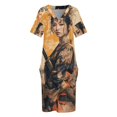 thumbnail image 4 of Samurái Bloom: Vestido holgado con bolsillos una fusión armoniosa de Belleza y Poder, 4 of 7