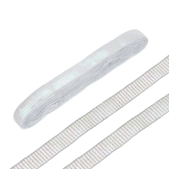 Uxcell 20 Yards Square Sequins Trim 5 Row 1 Inch Flat Sequin Strip Paillette Sequins Trim for Crafts Sewing White