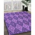 thumbnail image 3 of Ahgly Company Machine Washable Indoor Square Transitional Purple Amethyst Purple Area Rugs, 4' Square, 3 of 7