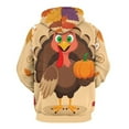 thumbnail image 3 of Autumn Happy Thanksgiving Turkey Men's Women New Sweatshirt Hoodie Men's Plus Size Sweatshirt Hooded Sweatshirt 3d Printed Street Men's Cloth, 3 of 6