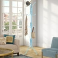 thumbnail image 4 of 68.9x17.7in Metal Coat Rack Assembled Living Room Floor Hat Clothing Display Stand Home Furniture Multi Hooks Hanging Clothes, Blue, 4 of 4