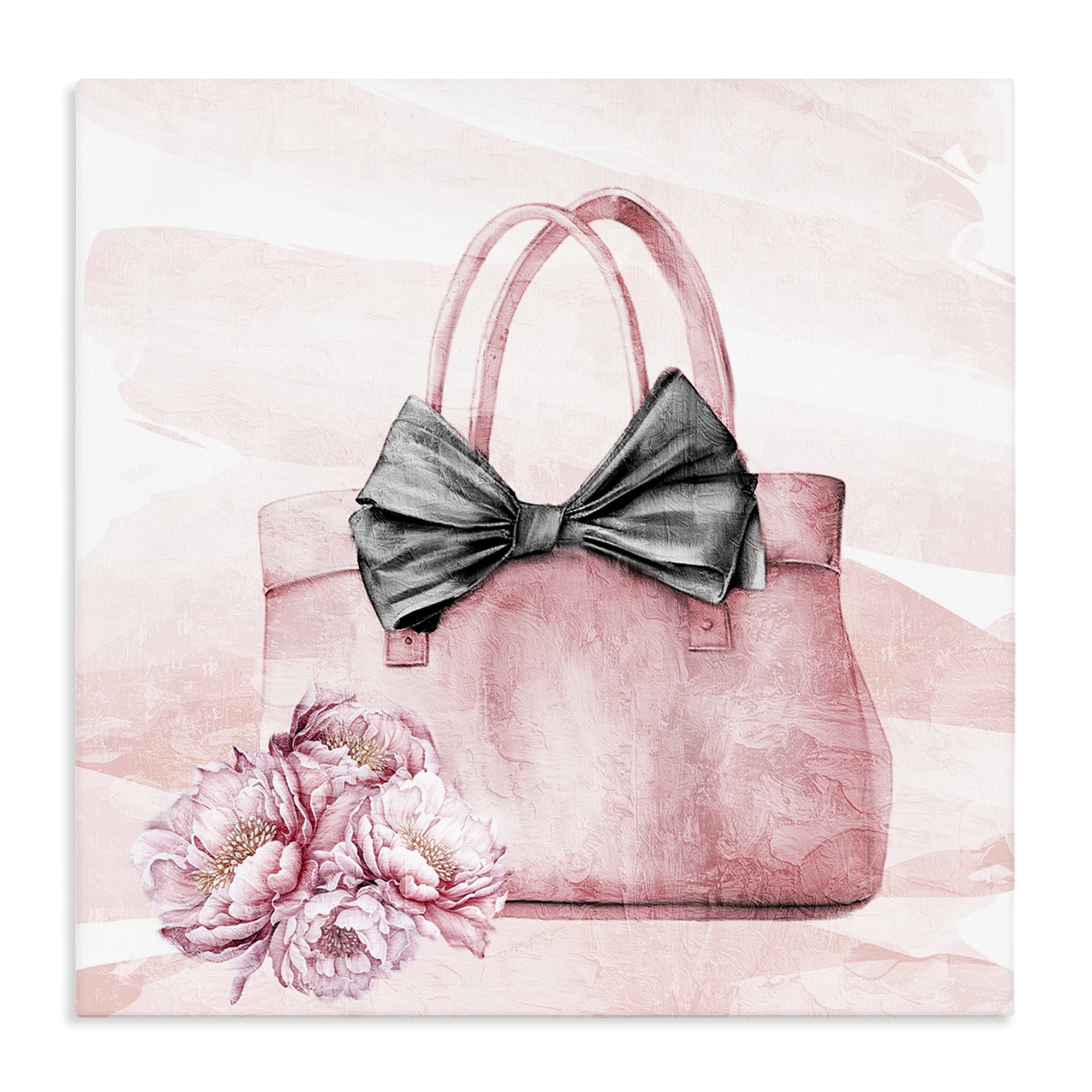 Stupell Industries Blush Glam Time Bag Canvas Wall Art, design by Kim Allen