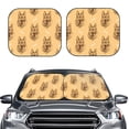 thumbnail image 6 of Lsque German Shepherd Dog 2 PCS Windshield Sun Shade | CarFoldable Window Covers | Car Accessories Reflect UV for Universal Cars SUV Truck | Medium, 6 of 7