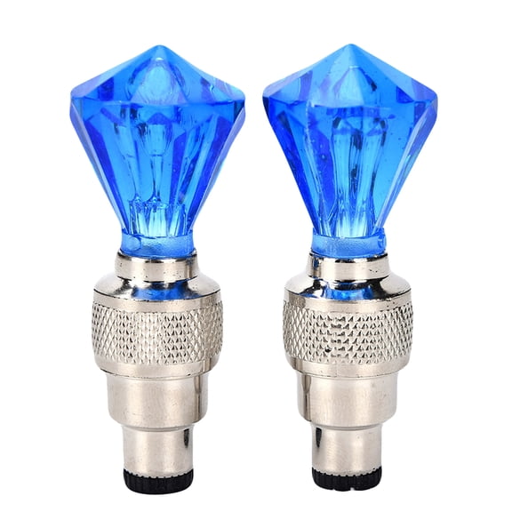 2 PCS LED Flash Tire Lights, Neon Spoke Flash Light Bulb Tire Valve Lights, Waterproof Wheel Tyre Valve Dust Cap, Auto Accessories for Car Truck Motorcycle Bike
