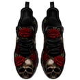 thumbnail image 4 of Uminder Womens Walking Shoes Flower Skull Sneakers Black Shoes Size 9, 4 of 5