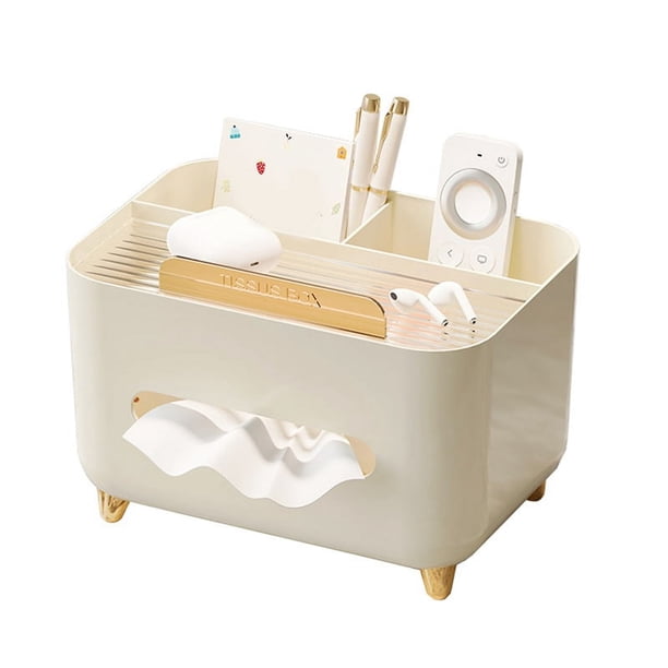 Caja de almacenamiento de pañuelos, soporte multifuncional para caja de pañuelos, dispensador de pañuelos moderno, organizador de mesita de noche con funda de pañuelos, C