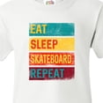 thumbnail image 4 of Inktastic Skateboarding Eat Sleep Skateboard Repeat Youth T-Shirt, 4 of 5