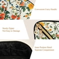 thumbnail image 5 of FORMRS Makeup Bag Travel Cosmetic Organizer for Women Fold Flat Zipper Pouch with Handle, Light Green Floral Pattern, 5 of 8