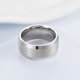 thumbnail image 2 of Qarigey Anillo de superficie mate a la moda para hombre, anillos de decoración, joyería, regalo portátil, accesorio de vestir para boda, fiesta de Ropa, zapatos y accesorios Miscelánea Negro Qarigey AP014927-02, 2 of 6
