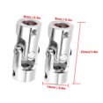 thumbnail image 4 of Nickle Plated Iron 2Pcs Shaft Joint, Durable Universal Joint, For Model Car Model Ship, 4 of 8