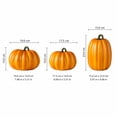 thumbnail image 2 of Halloween Pumpkin Decor, Outdoor Fall Pumpkin Decorations, Fall and Halloween Decor, Large Pumpkin Decor, Smooth Orange Resin Craft Figurine for Indoor Countertop, Backyard Porch,, 2 of 7