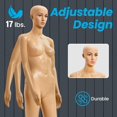 thumbnail image 3 of Topmaster Skin Female Mannequin - Premium Quality Construction, Detailed Dimensions for Realistic Proportions, Durable and Stable Design, Versatile Clothing Display, Sleek and Sophisticated Appearanc, 3 of 5