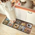 thumbnail image 2 of Coffee Flannel Kitchen Mat, Kitchen Rugs Mats with Dirty Resistance, Washable, Decorative Kitchen Mat Non Skid, Kitchen Rugs and Mats 47x17inch, 2 of 3