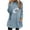 Light Blue, variant on yievot Long Sleeve Tops Dressy Casual Women's Round- Neck And Winter Loose Print Pocket Warm Long Sleeve Blouse Tops
