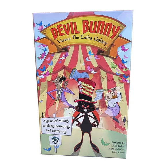 Devil Bunny Versus The Entire Galaxy - Greater Than Games, Butterfly Catching At The Circus Board Game, Ages 14 