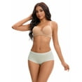 thumbnail image 4 of Unique Bargains High Rise Full Coverage Soft Briefs S Light Green, 4 of 6