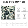 thumbnail image 5 of Ullo0ord Bird Throw Pillow Covers Leaf Flowers Floral Pillowcases Cushion Cover for Men Women Sofa Bed 12x12in, 5 of 5