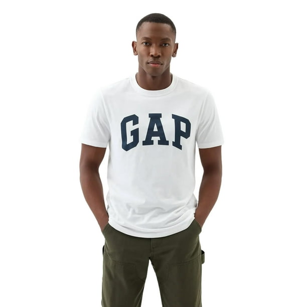 Camiseta Shirt GAP para hombre con logotipo suave para uso diario, blanca, XL