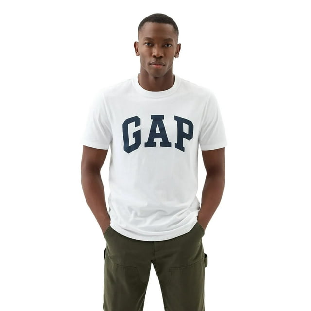 Camiseta Blanca Suave con Logo Diario para Hombre GAP XS