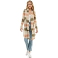 thumbnail image 3 of Mint Plus Pink - Open Front Twin Hue Longline Cardigan: Ombre, Versatile Fashion for 3 Sizes and 2 Colors, 3 of 5