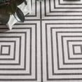 thumbnail image 4 of SAFAVIEH Beach House Arthur Geometric Indoor/Outdoor Area Rug, Light Grey/Charcoal, 2'2" x 4', 4 of 9