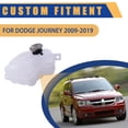 thumbnail image 2 of Engine Coolant Overflow Recovery Reservoir Tank For Dodge Journey 2009-2019, Radiator Coolant Tank Replace 5058456AD, 5058456AB-With Cap-White, 2 of 6