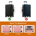 thumbnail image 3 of Funda de maleta FABULWAY de PVC transparente impermeable, juego de 3 piezas, 3 of 6