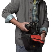 Case Logic Carrying Case (Holster) Camera, Accessories, Battery, Cable, Lens Cap, Memory Card, Cloth - Black
