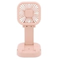 thumbnail image 3 of Handheld Small Fan, Strong Wind Foldable Portable Folding Fan Rechargeable  For Home For Travel For Dormitory Pink, 3 of 8