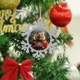 thumbnail image 4 of Metal Snowflake Christmas Ornaments Cute Quokka Christmas Ornament Xmas Present Winter Holiday Metal Christmas Ornaments Tree Decor Gifts Keepsake for Family Xmas Ornament 3", 4 of 8