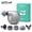 Gray, variant on 17Well EM2 Mini Massage Gun, Portable Percussion Massager with 5 Speeds & 5 Interchangeable Heads, Handheld Muscle Recovery Gun for Gym Office Travel