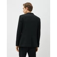 thumbnail image 4 of Basic Blazer Jacket Brooch Detailed Buttoned Pocket Slim Fit, 4 of 6